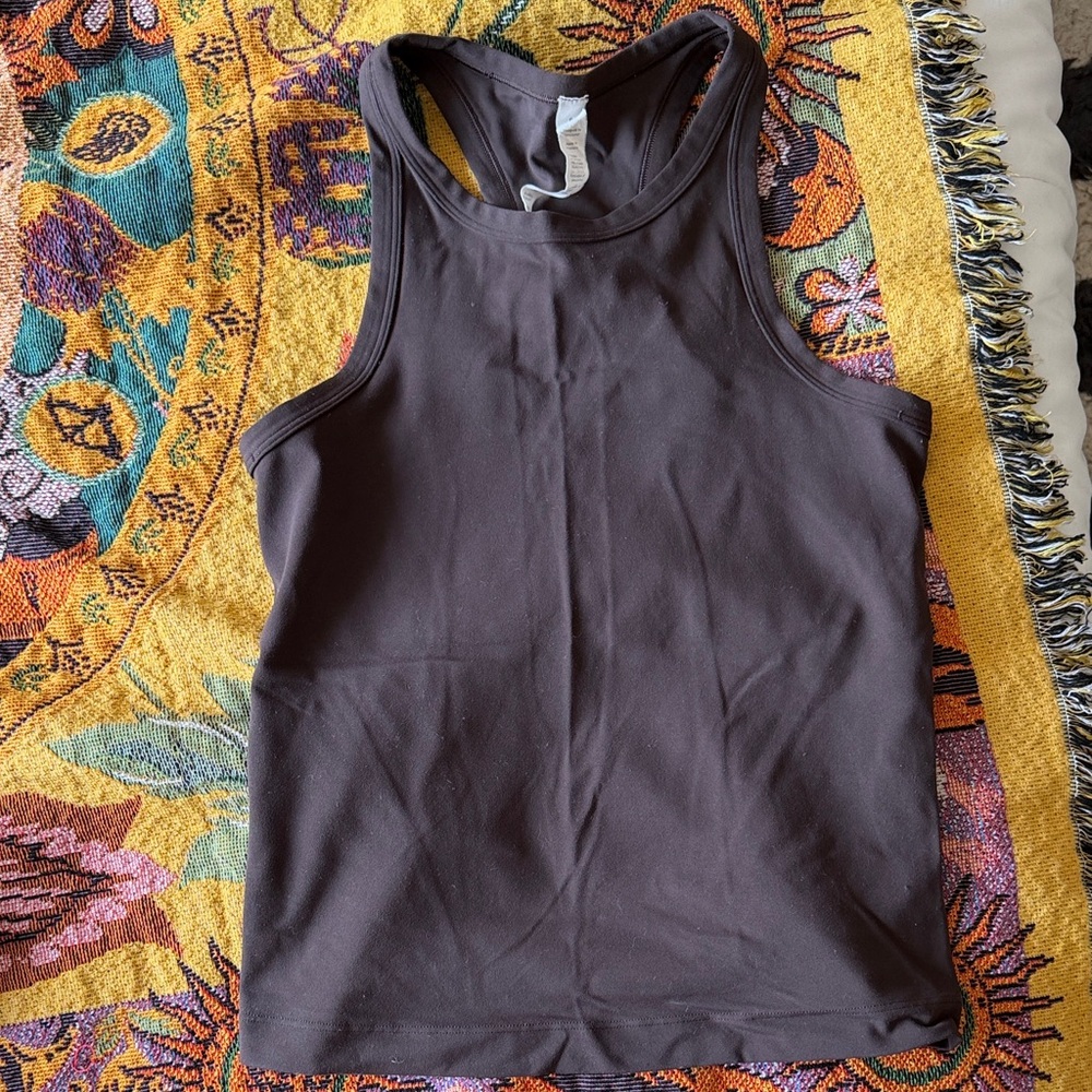 Lululemon athletica Dark Brown Racerback Tank Top
